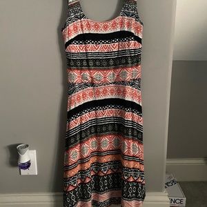 Loft Geometric Print Dress